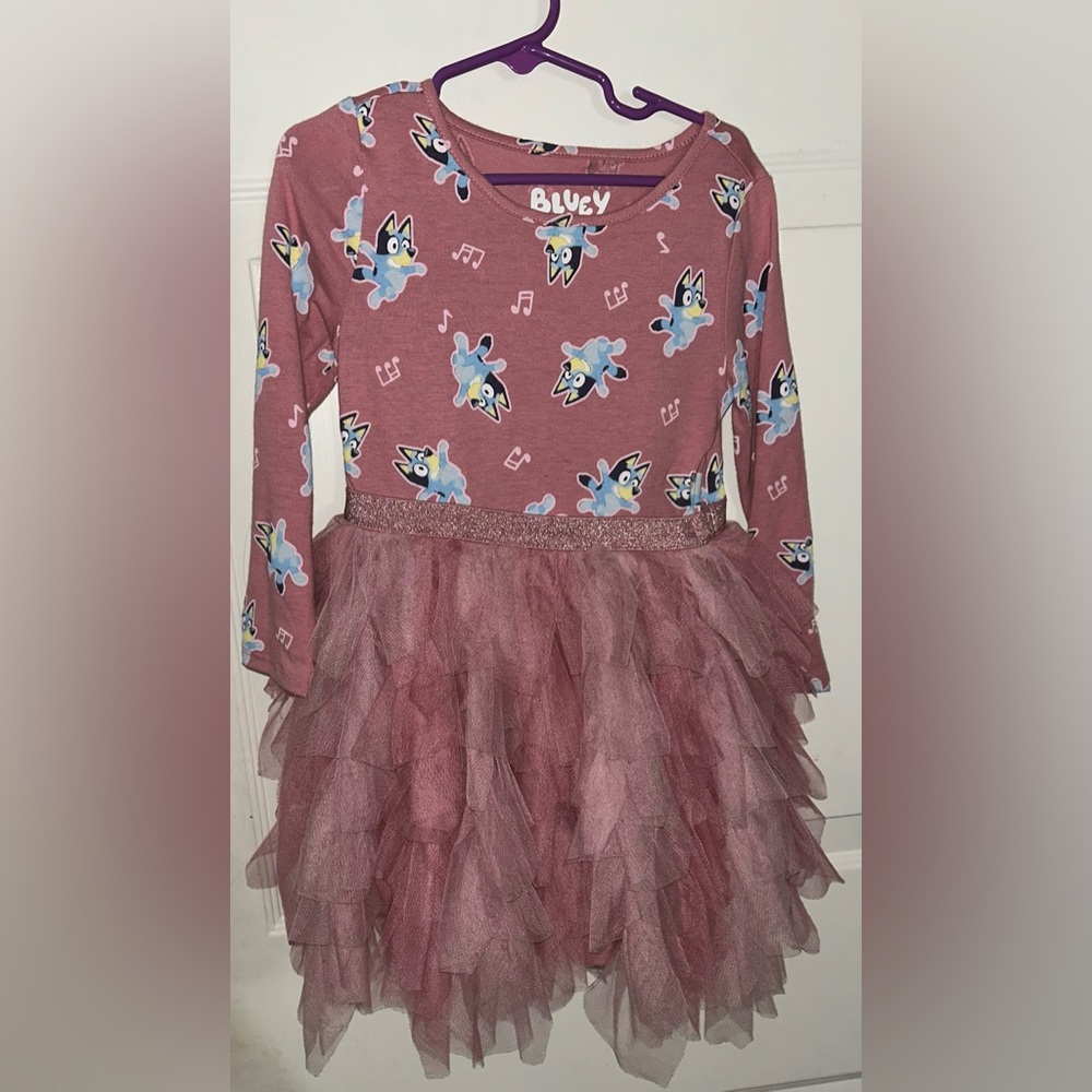 Girls Bluey Size 4 pink dress